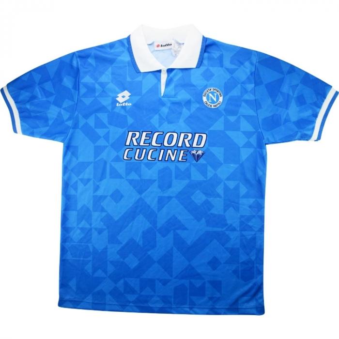 1994-96 Napoli Home L⁄S Shirt - 8⁄10 - (S) lotto 1994 ナポリ