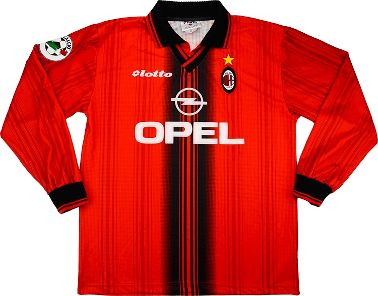 Lotto 1997-98 AC Milan Match Issue Fourth Shirt - Football Shirt