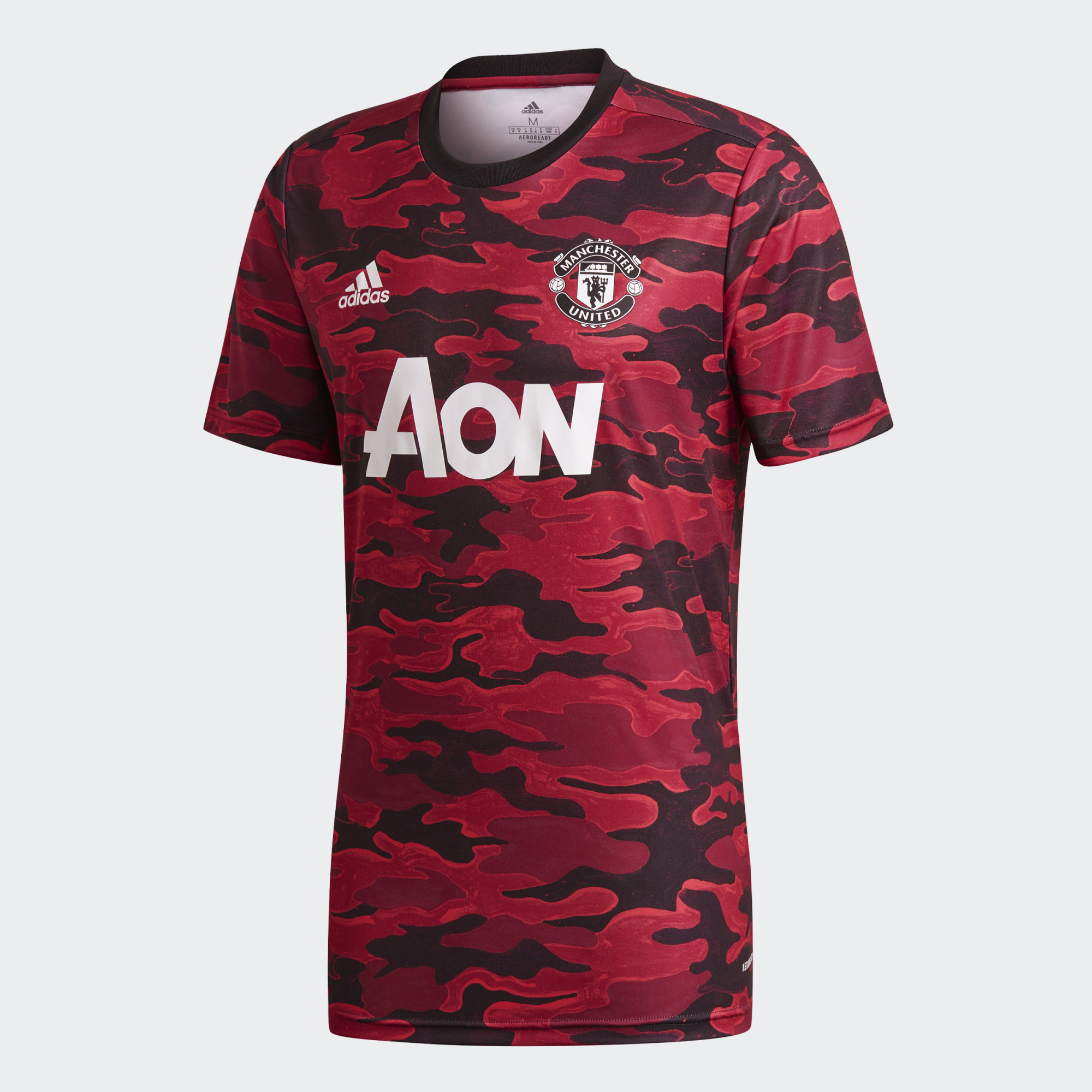 Manchester United 2020-21 Adidas Pre-Match Jersey - Glory Red / Black