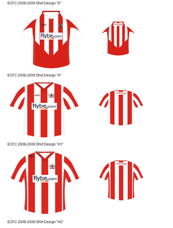 The list was whittled down to five designs and now supporters are being encouraged to vote on their favourite strip. The list was whittled down to five designs and now supporters are being encouraged to vote on their favourite strip.