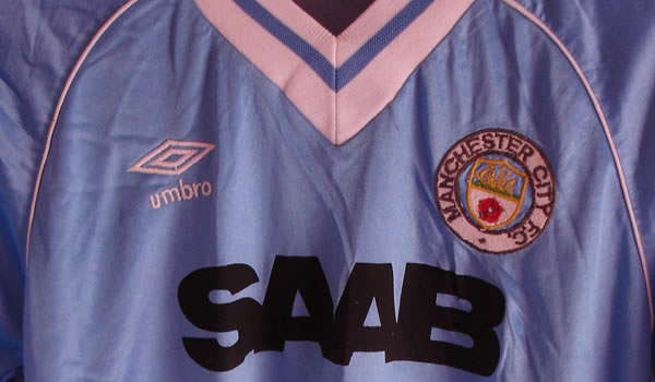 GENUINE 1981/83 MAN MANCHESTER CITY MATCH WORN SHIRT