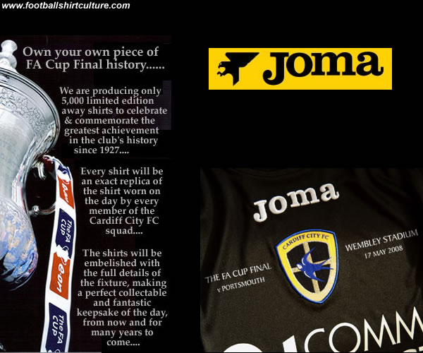 CULT KITS - 2008/09 CARDIFF AWAY SHIRT (L) JOMA – Cult Kits