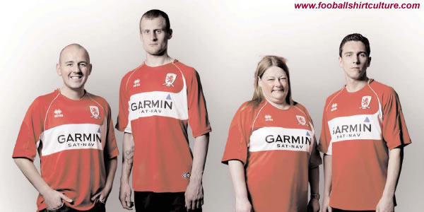 middlesbrough have unveiled their new home kit for 08-09 made by Errea, as chosen by the club's supporters middlesbrough have unveiled their new home kit for 08-09 made by Errea, as chosen by the club's supporters