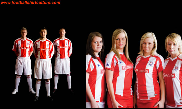 Stoke City's new le coq sportif 2008/09 home kit Stoke City's new le coq sportif 2008/09 home kit