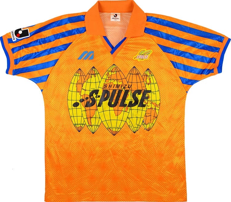 Mizuno SHIMIZU S-PULSE サッカーシャツ Jリーグ　サイズM Mizuno 1993-94 Shimizu S-Pulse Home Shirt - Football Shirt