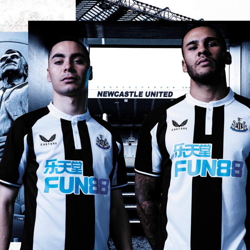 Newcastle United Home soccer jersey 2021/22 - Castore