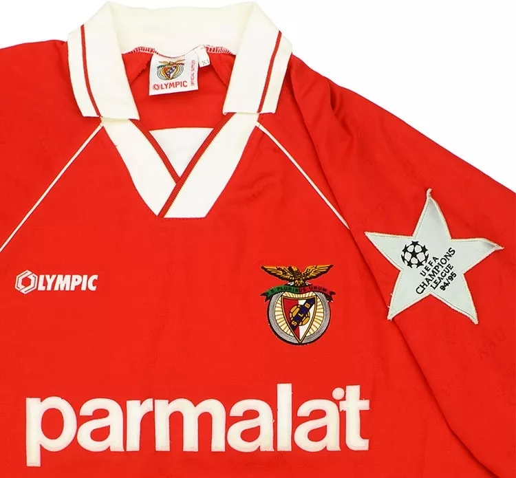 Olympic 1994-95 Benfica Match Worn Champions League Home Shirt