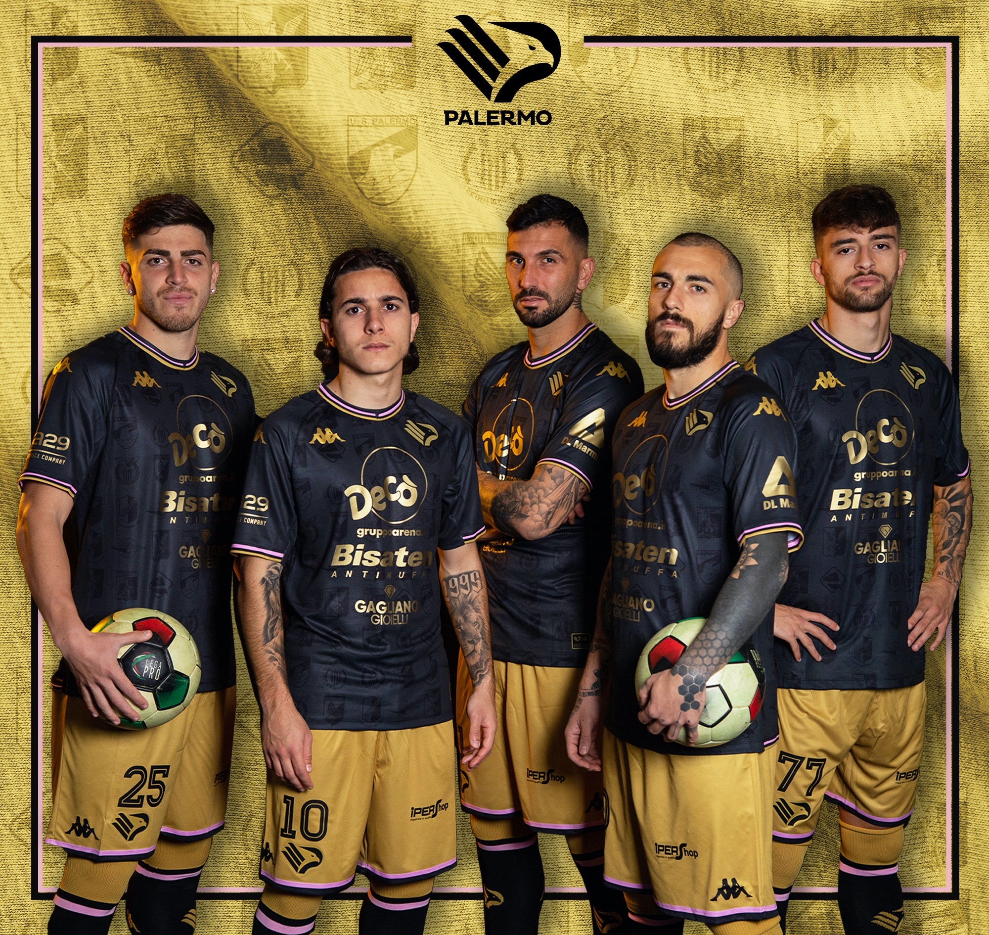 Palermo 2021-22 Kappa Home and Away Kits - Football Shirt Culture