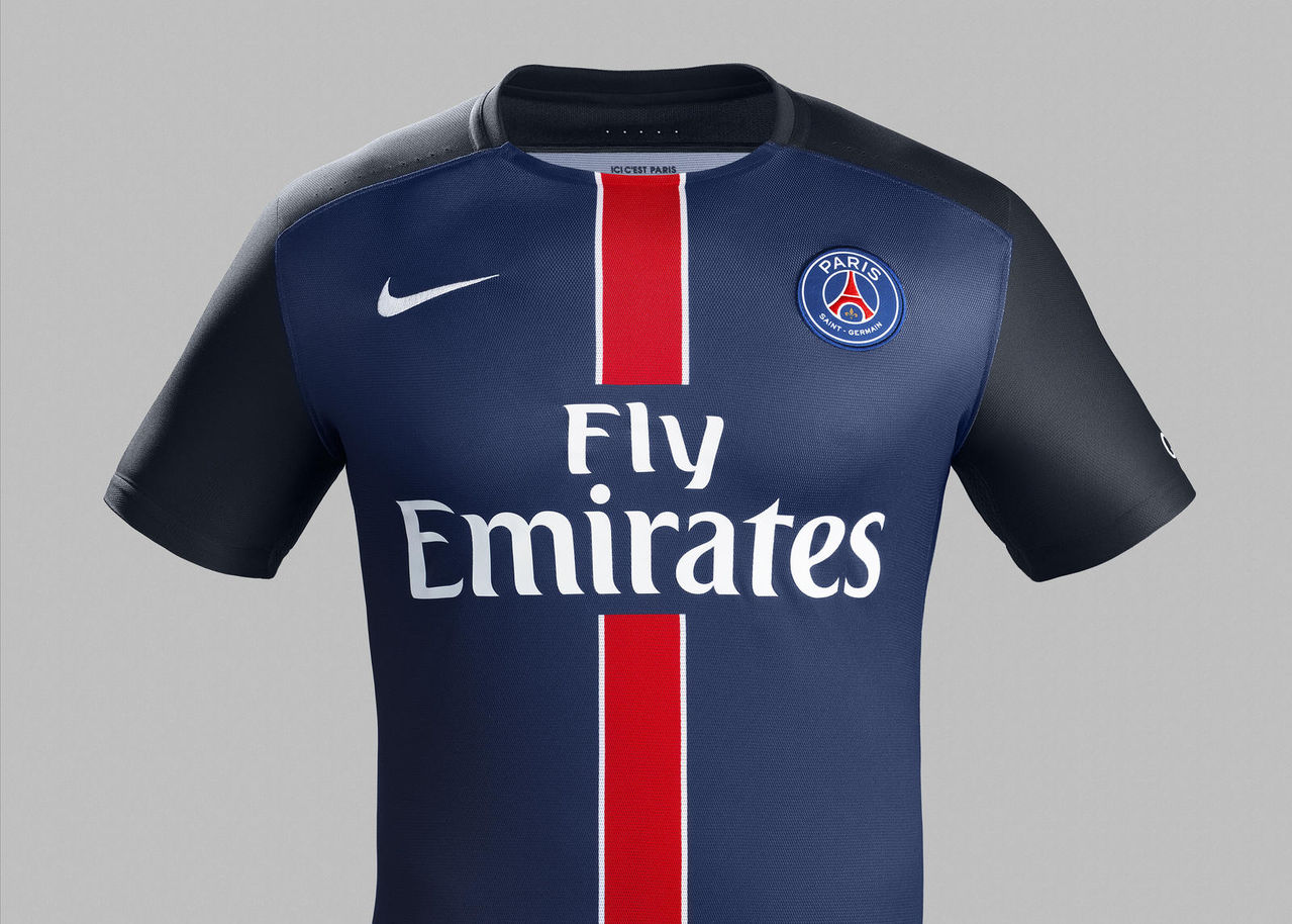 Paris Saint-Germain 15/16 Nike Home Football Shirt | 15/16 Kits ...
