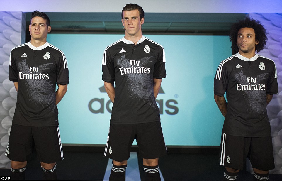 Official Adidas Authentic Real Madrid 2014-2015 Third 3rd DRAGON