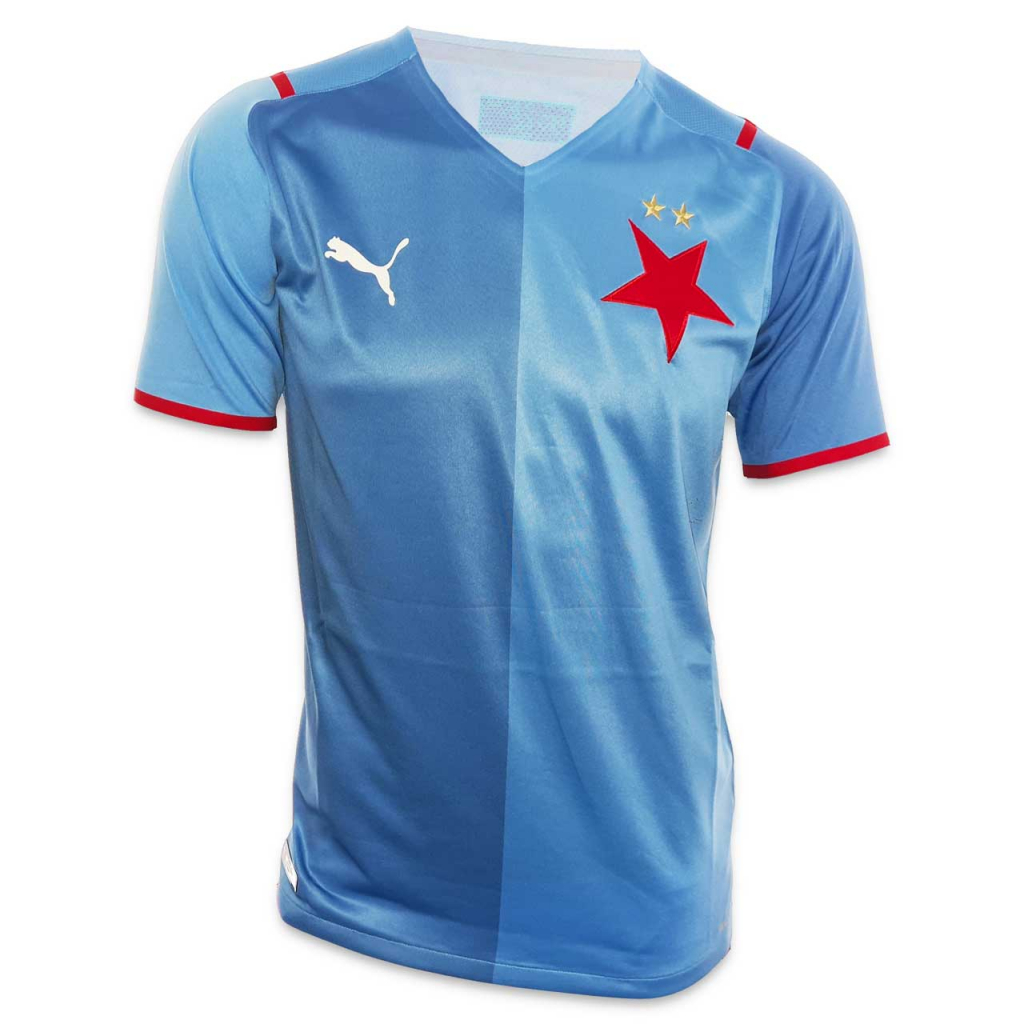 Slavia Prague Puma 2021/2022 Away Jersey Light Blue S-L NEW 764699_02