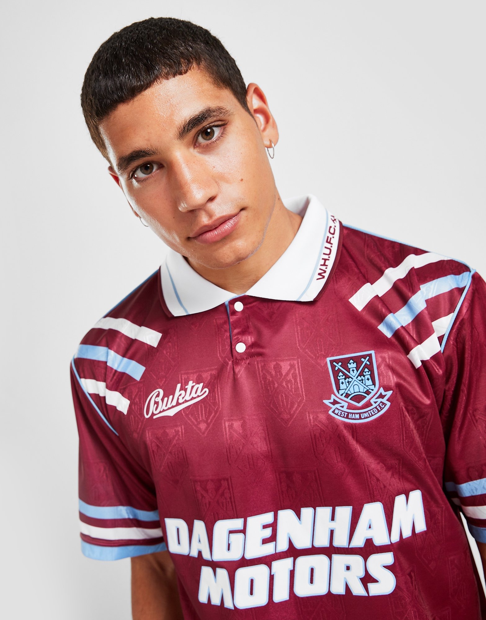 West Ham United 1992 Bukta Home Retro Shirt - Football Shirt Culture ...