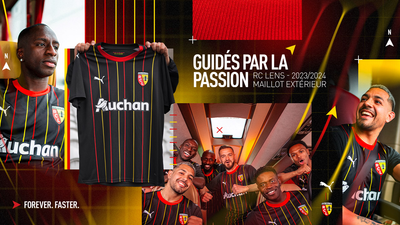 RC Lens 2023/24 PUMA Home, Away and Third Kits - FOOTBALL FASHION