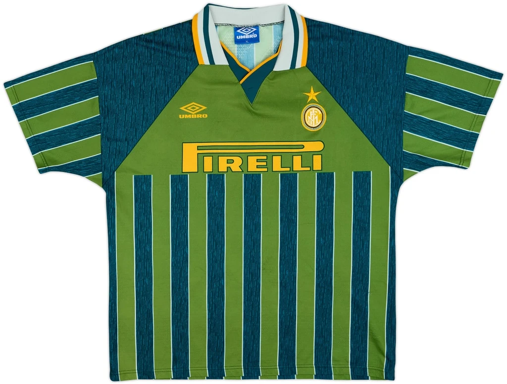 ウェア Inter Milan 95/96 Away Uniform Inter Milan Away 1995-96 – Fútbol Club Vintage
