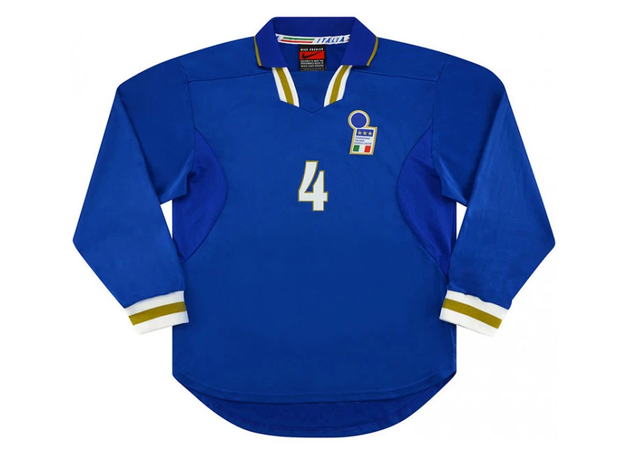 Italy 1996-97 Nike Match Issue Home Shirt #nikefootball #matchworn #FIGC