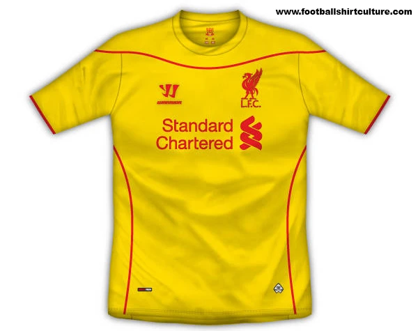 Liverpool 14/15 Warrior Away Football Shirt Design Leaked
