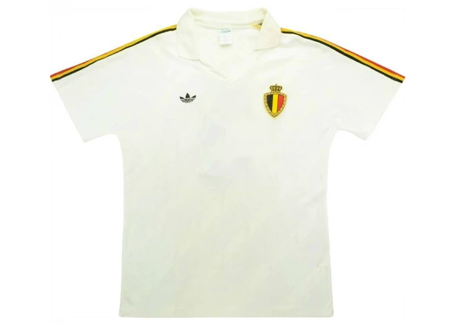 Adidas 1987 Belgium Match Worn Away Shirt