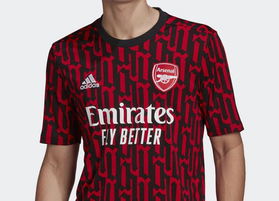 Adidas Arsenal Pre-Match Jersey - Scarlet / Black #Arsenal #Arsenalfc #adidasfootball