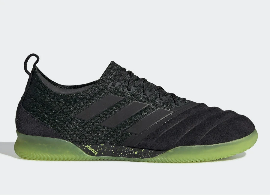 Adidas Copa 19.1 IN Shoes - Core Black / Core Black / Solar Yellow #Futsal #Adidasfootball #Adidassoccer