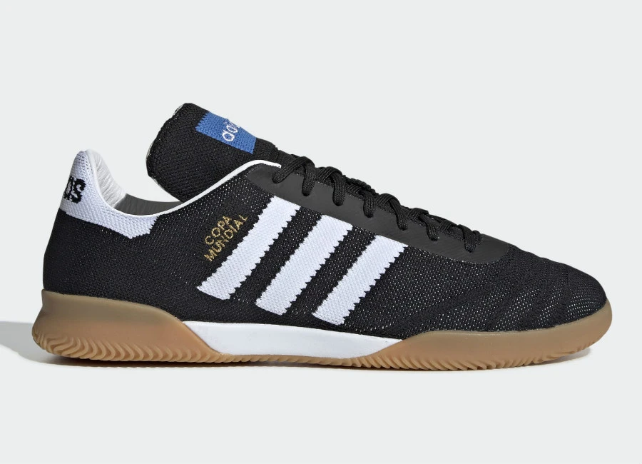 Adidas Copa Mundial 70 Years Trainers - Core Black / Ftwr White / Gold Met #Adidasfootball #Adidassoccer #Futsal