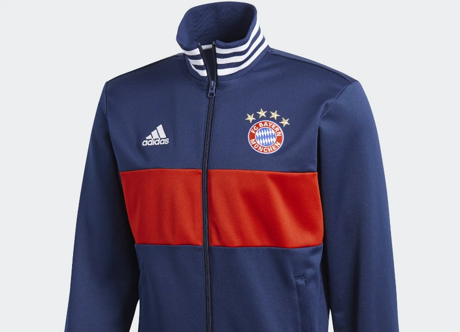 Adidas FC Bayern 3-stripes Track Jacket - Collegiate Navy / Fcb True Red