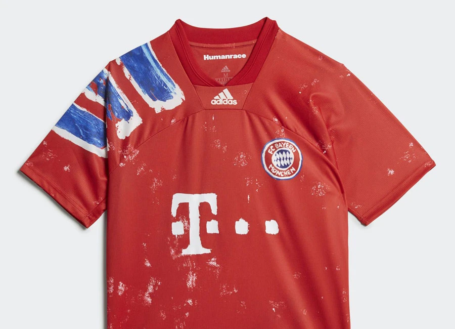 Adidas FC Bayern Human Race Jersey - True Red / White #FCBayern #MiaSanMia #BayernMünchen #adidasfootball