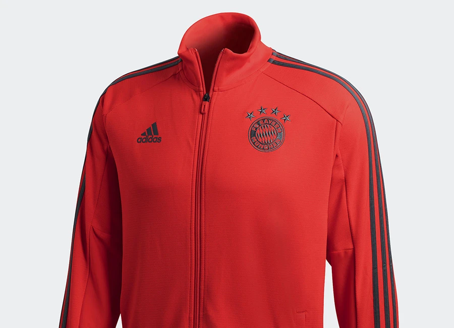 Adidas FC Bayern Training Jacket - Red / Utility Ivy