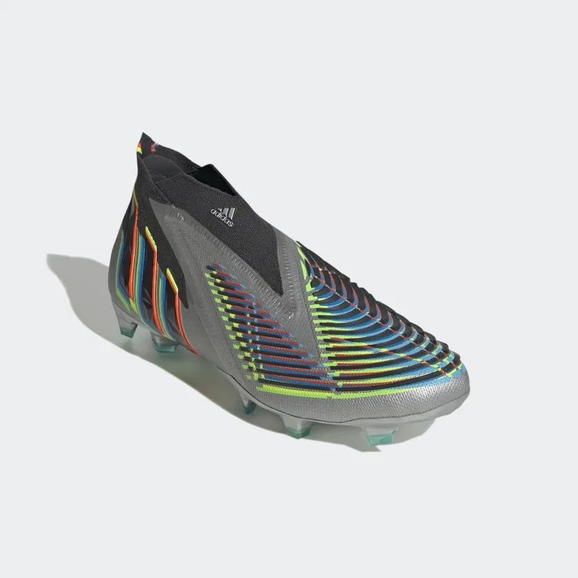 Adidas Predator Edge+ FG Beyond Fast - Silver Metallic / Core Black / Team Solar Green