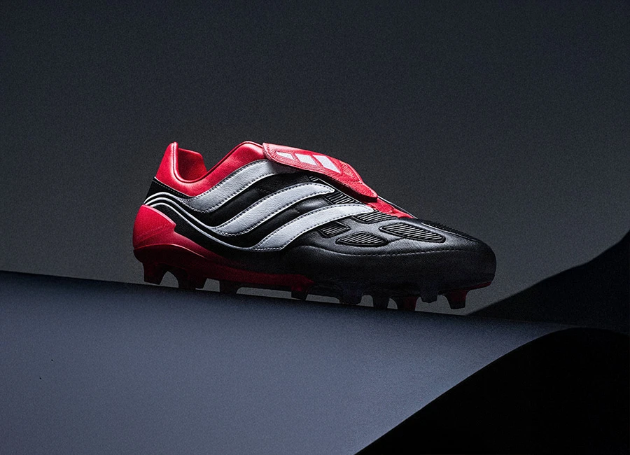 Adidas Predator Precision FG Boots - Core Black / Cloud White / Collegiate Red