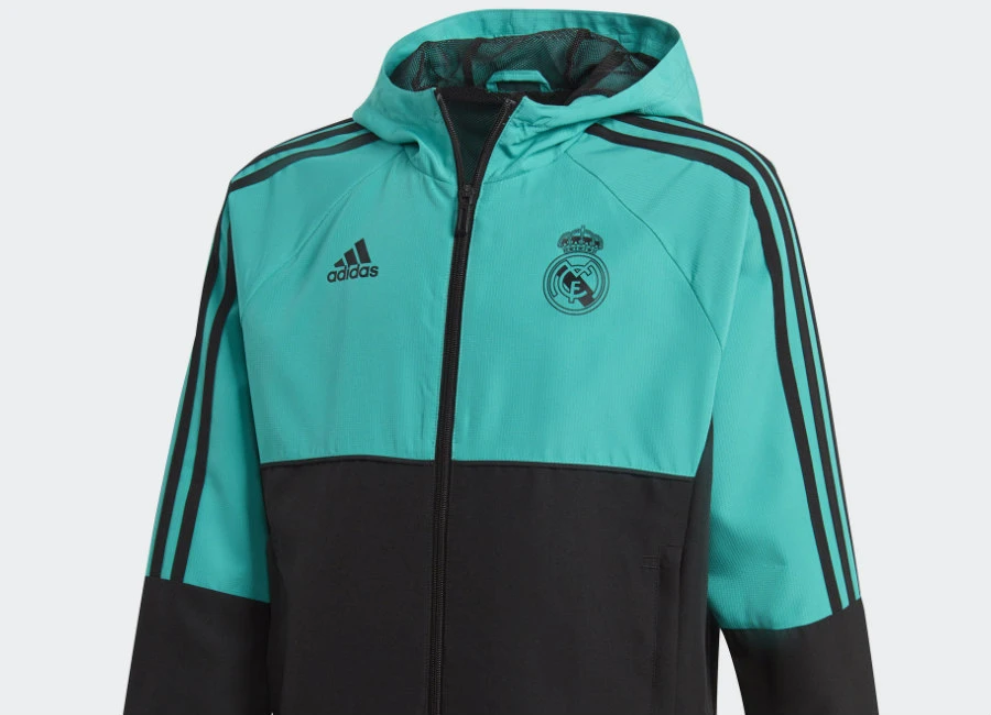 Adidas Real Madrid Presentation Jacket - Aero Reef / Black
