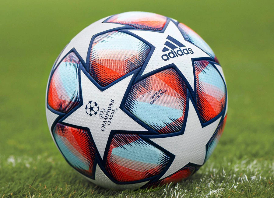 Adidas UCL Finale 20 Pro Football - White / Royal Blue / Signal Coral / Sky Tint #adidasfootball #uefa #ucl
