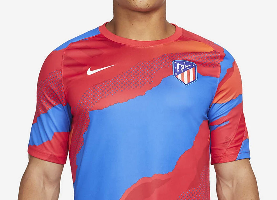 Atlético Madrid 21/22 Nike Dri-FIT Pre-Match Football Top - Global Red / Global Red / White