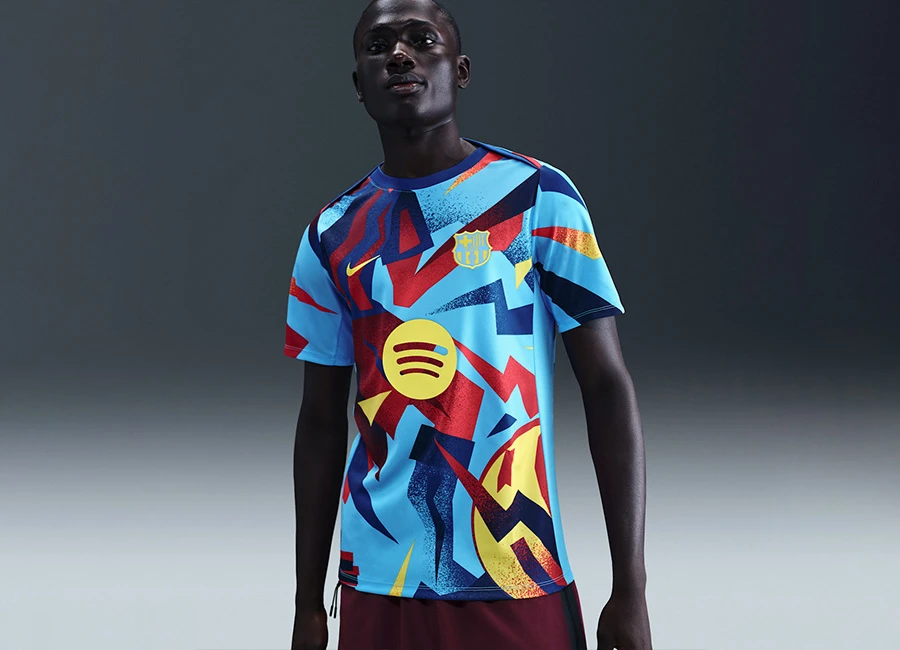 Barcelona 25/26 Nike Fourth Pre-Match Top