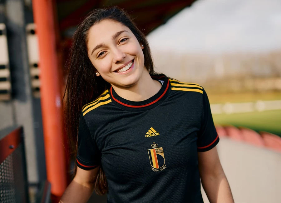 Belgium Women’s EURO 2022 Home Kit #WEURO2022 #BelgianRedFlames #adidasfootball #adidas