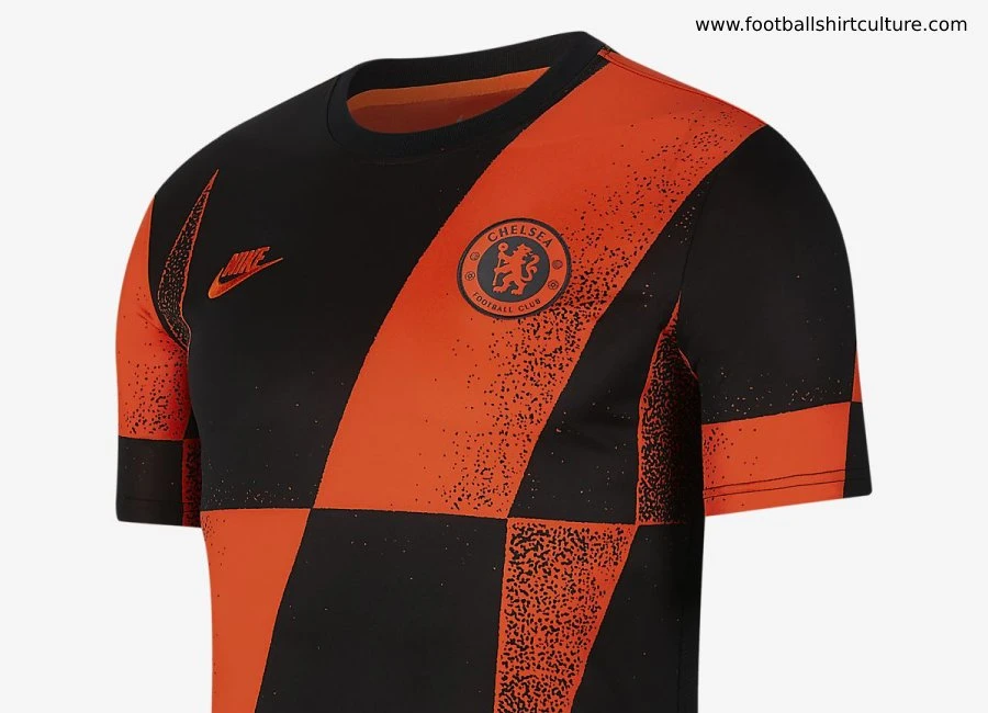 Chelsea Football Top - Rush Orange / Black / Rush Orange #Chelsea #chelseafc #nikefootball