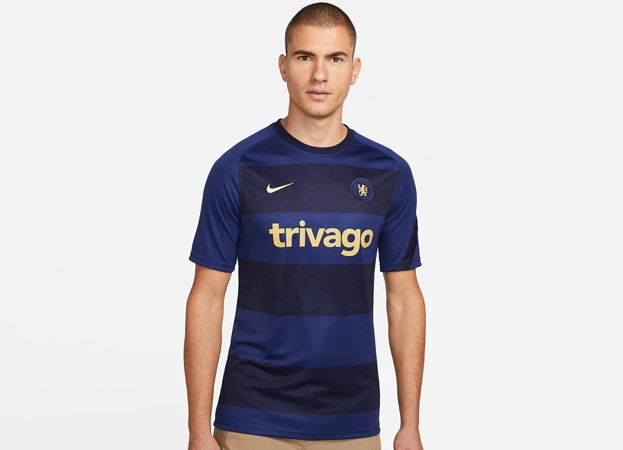 Chelsea Nike Dri-FIT Pre-Match Football Top - Loyal Blue / Blackened Blue / Jersey Gold