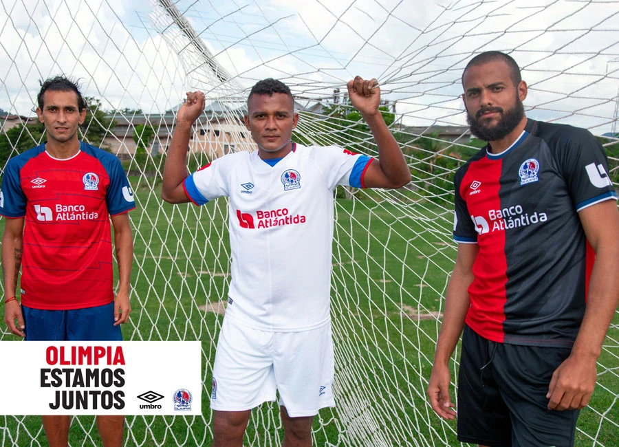 Club Olimpia 2020-21 Umbro Home, Away and Third Kits #CDOlimpia #umbro #EstamosJuntos #umbro