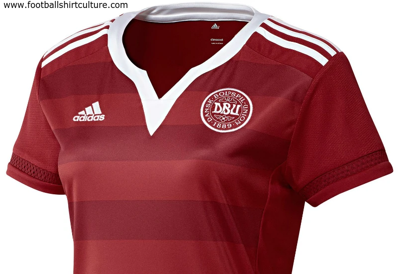 Denmark 2015 Adidas Women Home Football Shirt