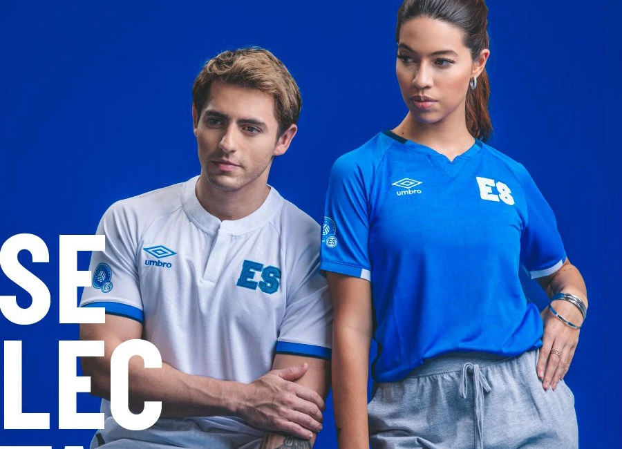 El Salvador 2021-22 Umbro Home and Away Shirts