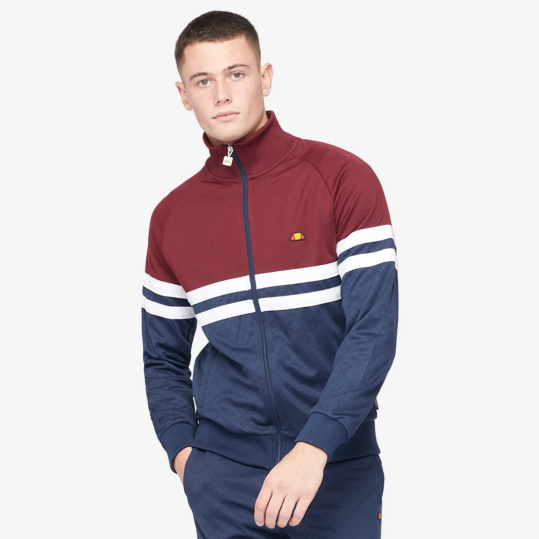 Ellesse Prende Track Top - Burgundy