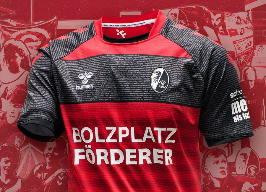 Freiburg 2020 Hummel "Football pitch supporters" Shirt #hummelsport #scfreiburg #SCF #freiburg