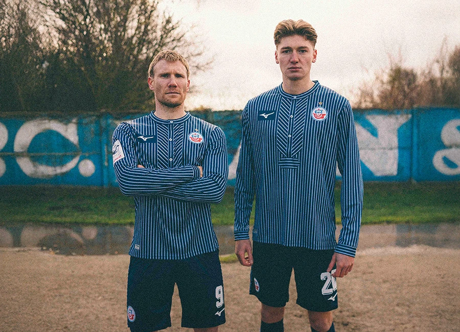 Hansa Rostock 2025 Mizuno 60th Anniversary Shirt