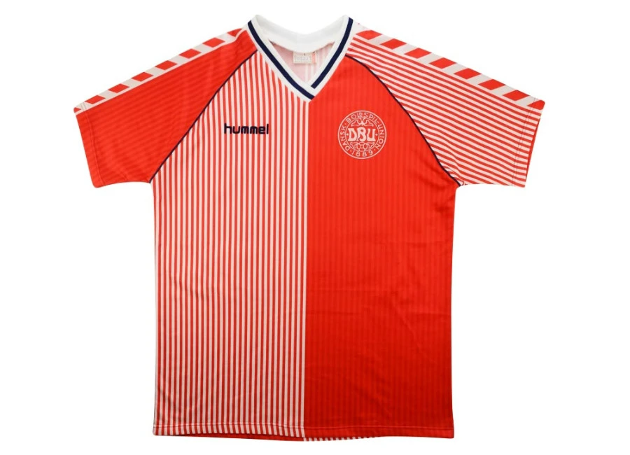 Hummel 1986 Denmark Match Issue Home Shirt