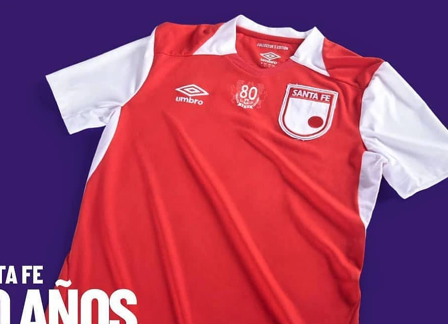 Independiente Santa Fé 2021 Umbro 80th Anniversary Shirt #umbro #Los80DelLeón