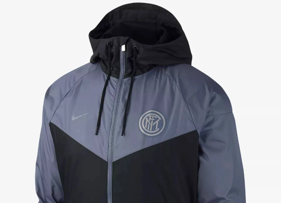 Inter Milan 2018-19 Nike Windrunner - Black / Diffused Blue