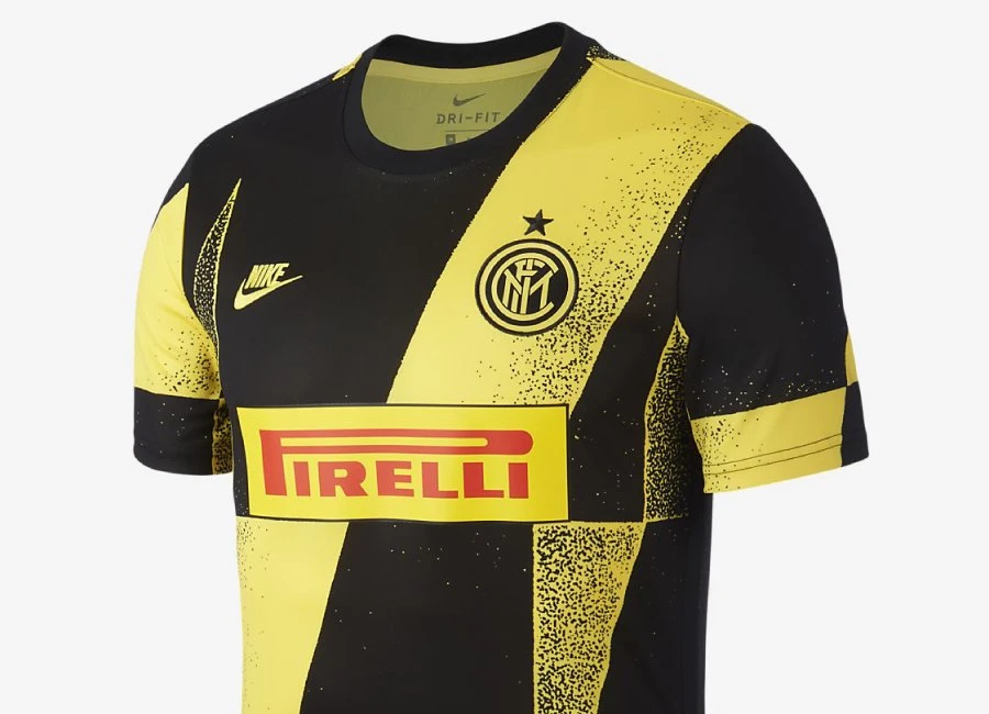 Inter Milan Football Top - Tour Yellow / Black #InterMilan #fcinter #nikefootball