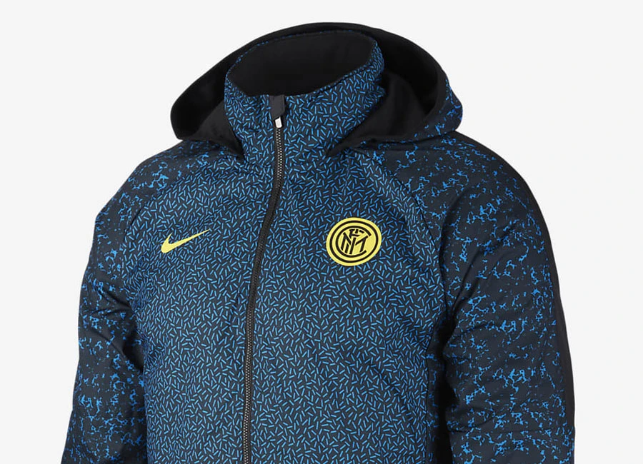 Inter Milan Graphic Football Jacket - Blue Spark / Black / Tour Yellow #intermilan #FCInternazionale #ForzaInter #nikefootball