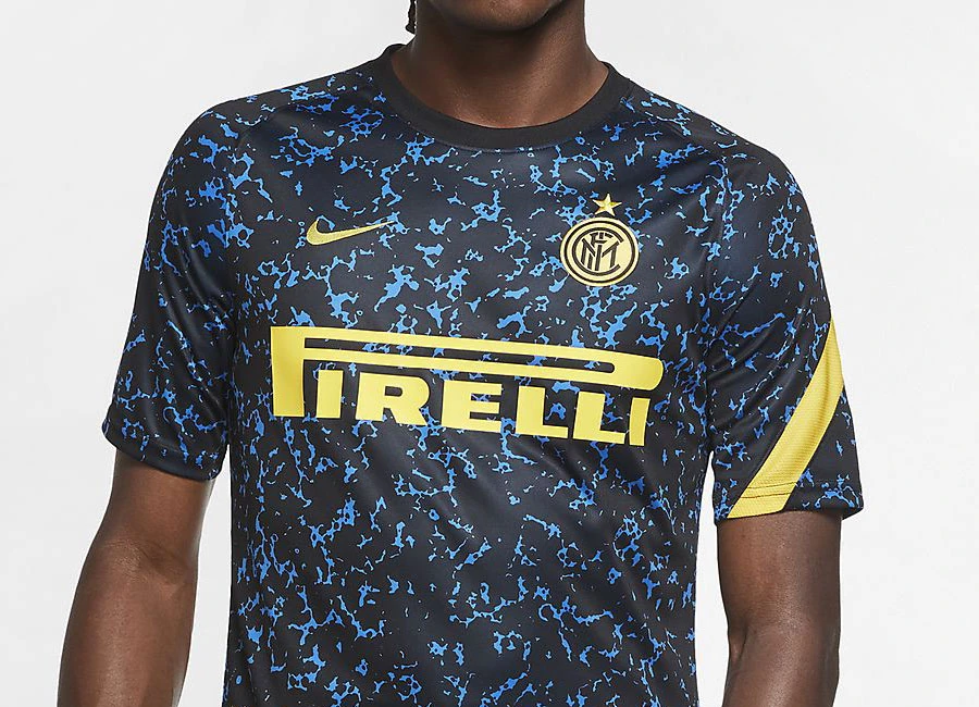 Inter Milan Short-Sleeve Football Top - Blue Spark / Tour Yellow #InterMilan #fcinter #Internazionale #nikefootball