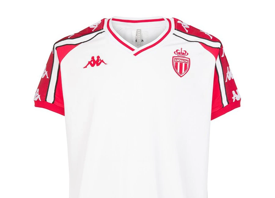 AS Monaco Kappa Retro Aniet Shirt - White / Red