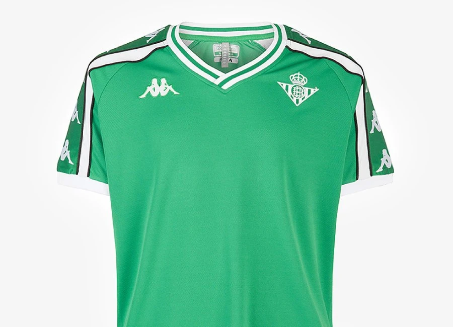 Real Betis Kappa Retro Aniet Shirt - Green / White
